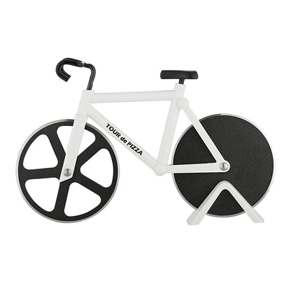 Bicycle Pizza Cutter - TOUR de PIZZA Cutter with Display Stand - White Elephant Gifts, Kitchen Gagdets, Funny Gift Ideas