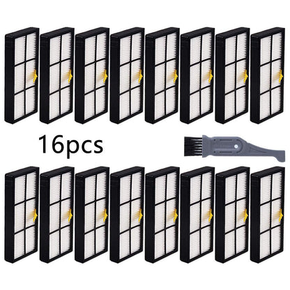 I clean 16pcs Replacement iRobot Roomba Hepa Filter, Parts Fit for Roomba 980 960 880 860 870 890 Robotic Vacuum 800&900 Series, with A Free Cleaning Brush…