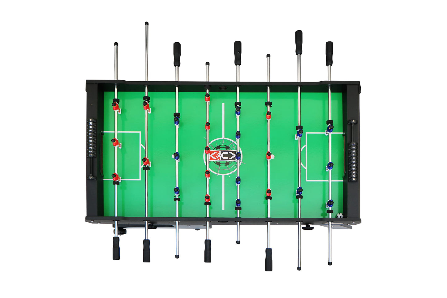 KICK Monarch 48" Folding Foosball Table (Black) – Compact Indoor Game Table