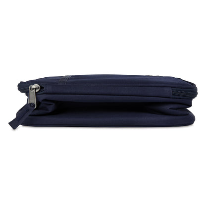 PackIt Freezable Crossbody Lunch Box, Midnight Navy, Technology, Fully Freezable, Collapsible, Reusable, With Top Handle, Front Slip Pocket. Effortlessly Carry, Fresh Every Time