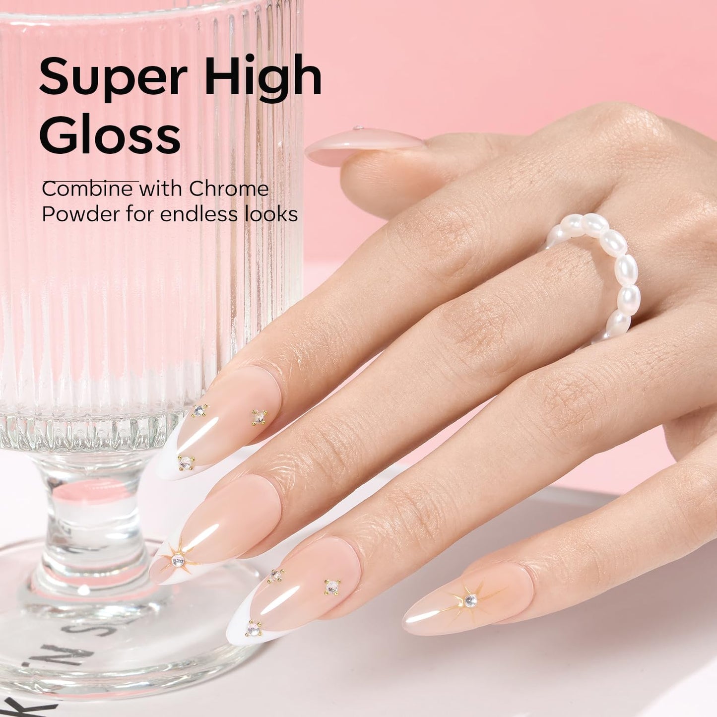 Modelones French Tip Tool- 6 Pcs Nail Stamp French Manicure Kit Suitable for DIY Together with Gel Nail Polish Art Tips Printing Tool Kit