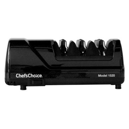 Chef’s Choice Professional Electric Knife Sharpeners AngleSelect for 15- and 20-Degree Straight-Edge and Serrated Knives with Diamond Abrasives & Precision Angle Control, 2-Stage, Black