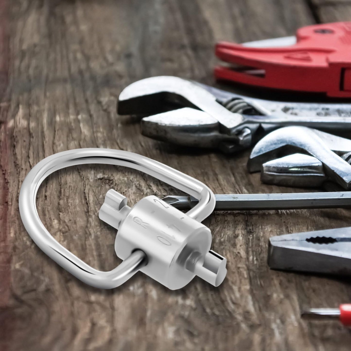 HVAC Locking Cap Key, Versatile Tool for Tamper Resistant Multi Key HVAC Refrigerant Safety Caps