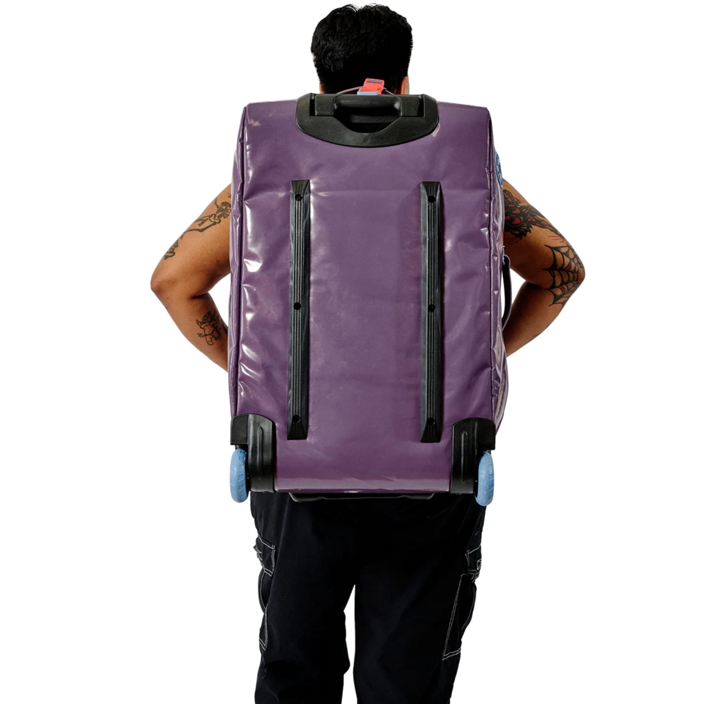 Baboon to the Moon 55L Rolling Duffle Bag with Wheels and Handle | Large Duffle Bag for Travel, Check In Luggage with Wheel, Rolling Suitcase, Travel Luggage, Suitcases with Wheels (Plum Mode)