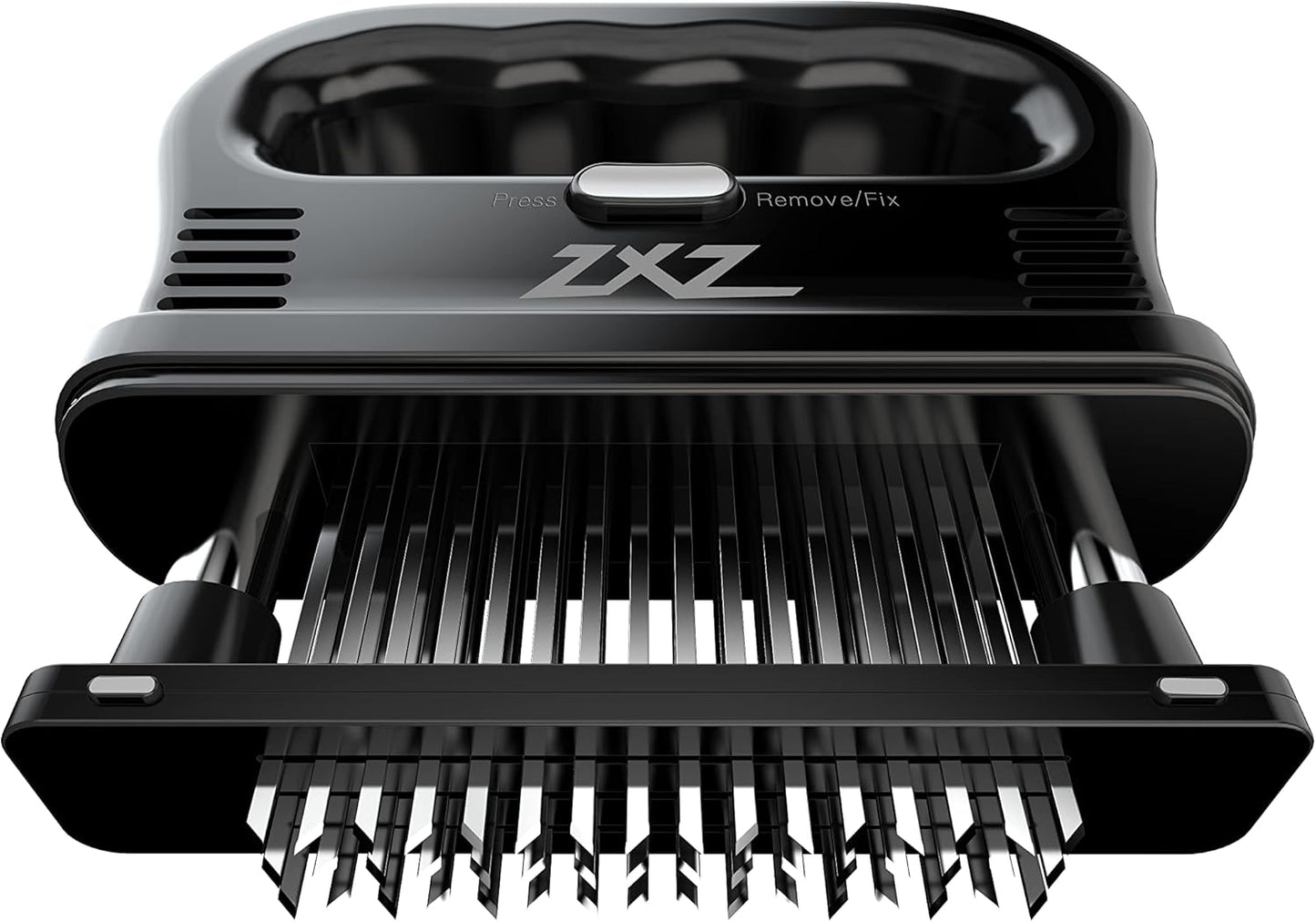 ZXZ Premium Meat Tenderizer Mallet - 48 Stainless Steel Blades for Marinated Meats, Ideal Kitchen Tool for Chefs.