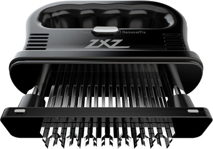 ZXZ Premium Meat Tenderizer Mallet - 48 Stainless Steel Blades for Marinated Meats, Ideal Kitchen Tool for Chefs.