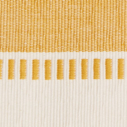 DII Dobby Stripe Woven Table Runner, 13x108 (13x113.5, Fringe Included), Honey Gold