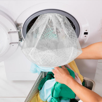 EXCEART Mesh Laundry Bag, Drawstring Washing Bags for Bra Lingerie, Travel Storage Organizer for Washing Machine