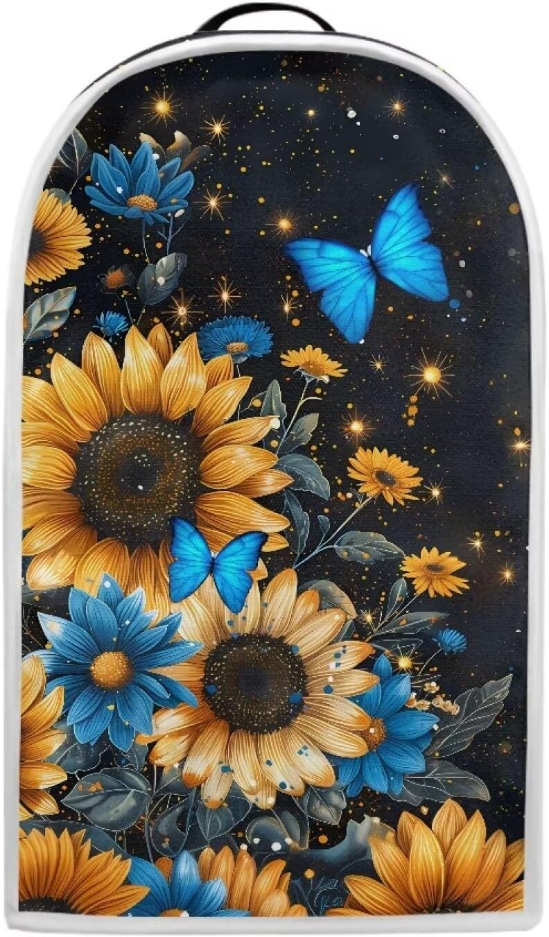 Sunflower Butterfly Blender Appliance Cover, Kitchen Stand Mixer Cover, Small Appliance Dust Cover for Stain Protection