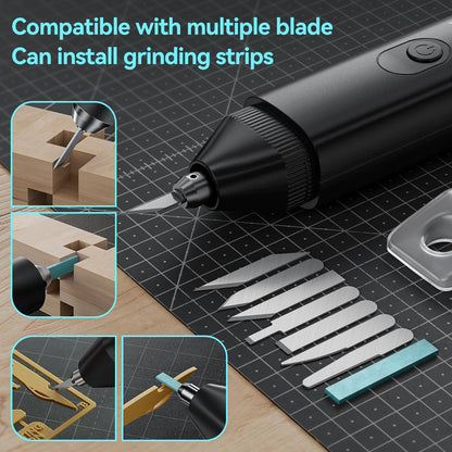 Ultrasonic Cutter Knife,40kHz Vibration & 40W,2in1 Ultrasonic Cutter & Polisher,Auto Power Adjustment,3 Cutting Powers For 3D Printing,Model Mods & DIY