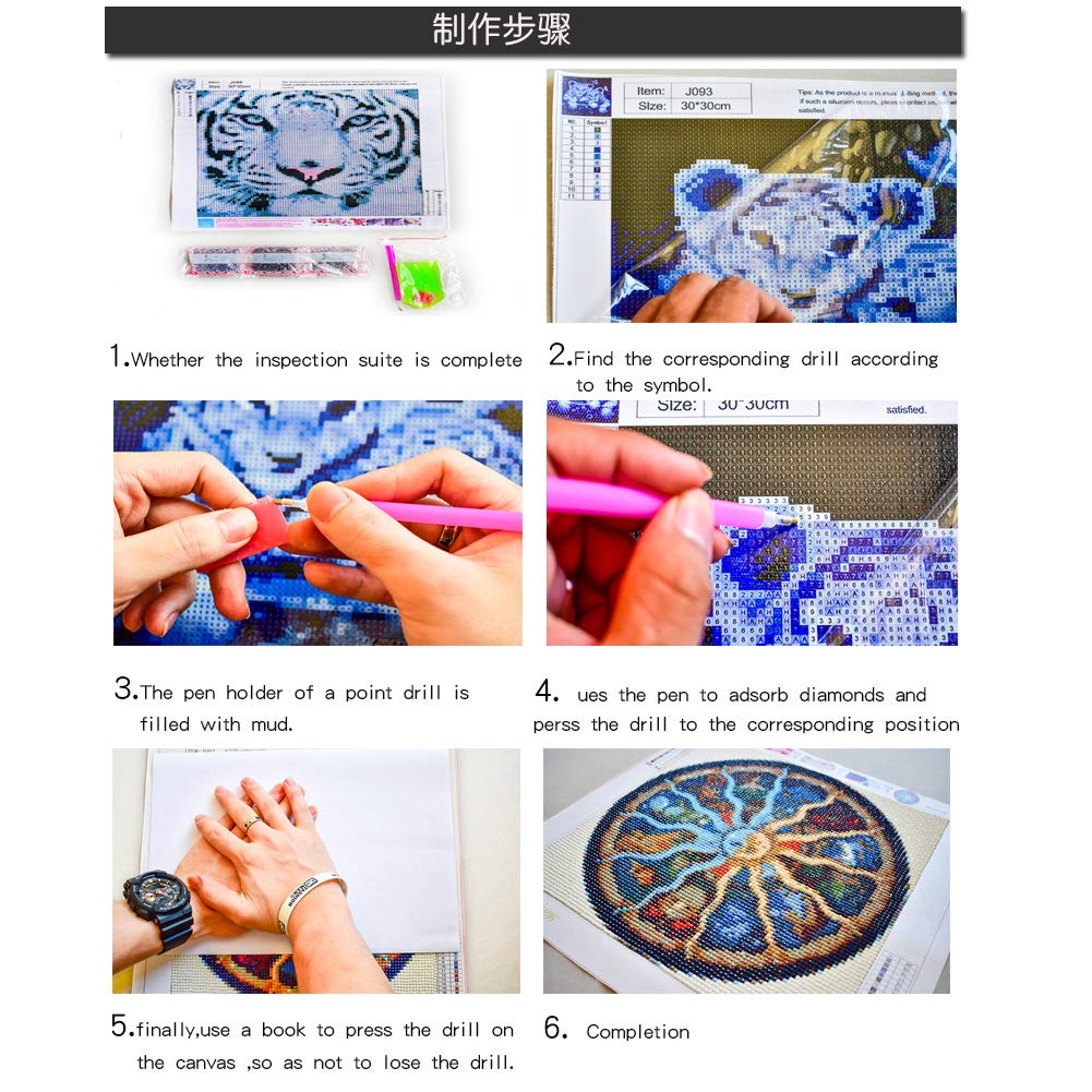 fufibwoesan DIY 5D Diamond Painting Number Set 12X16 Inch,Jack Halloween Full Round Drill Diamond Artist Wall Decoration Children's Adult Art kit Living bedroomSDY-028