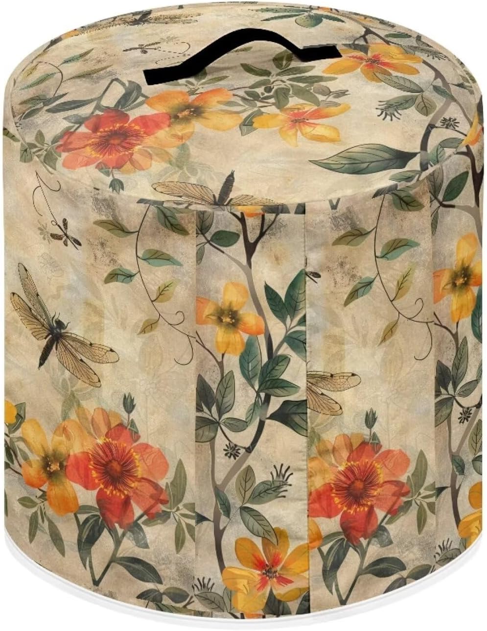 Dragonfly Yellow Flower Air Fryer Cover - Dust Protection Compatible with Instant Pot, Kitchen Appliance Cover