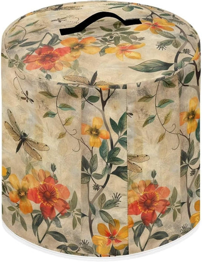 Dragonfly Yellow Flower Air Fryer Cover - Dust Protection Compatible with Instant Pot, Kitchen Appliance Cover