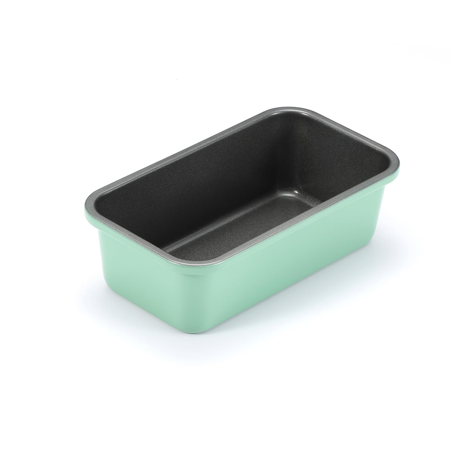 Monfish Bread Loaf Pans for Home Baking, 2pcs Carbon Steel 1lb loaf Tin, Rosemary Green 9x5 inch Non-Stick bread Pan Mold