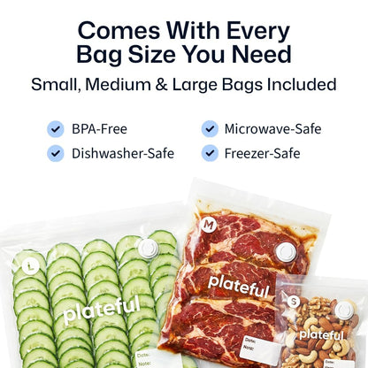 Handheld Vacuum Sealer for Food - Portable Cordless Food Vacuum Sealer Machine, Compact Mini Seal for Storage, Sous Vide & Freezer Preservation (15 Bags)