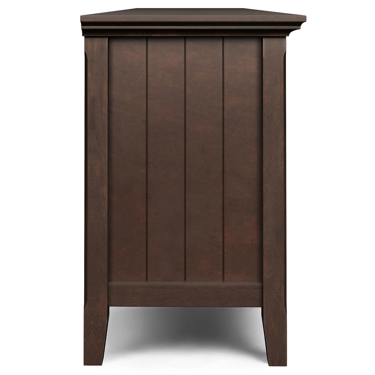 SIMPLIHOME Acadian TV Stand - 60 inch Wide Solid Wood Media Console in Black, Transitional Entertainment Center for Living Room for TVs up to 65 Inches with Glass Cabinets, Drawers and Shelves
