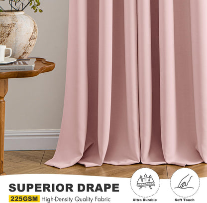 MIULEE Blackout Curtains for Girls' Bedroom - Thermal Insulated Room Darkening Drapes | 84 Inches Long, 2 Panels