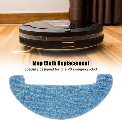 eecoo 5 Microfiber Mop Replacement Kits for Ilife V8 Sweeping Robot, Strong Power, Long Service Life