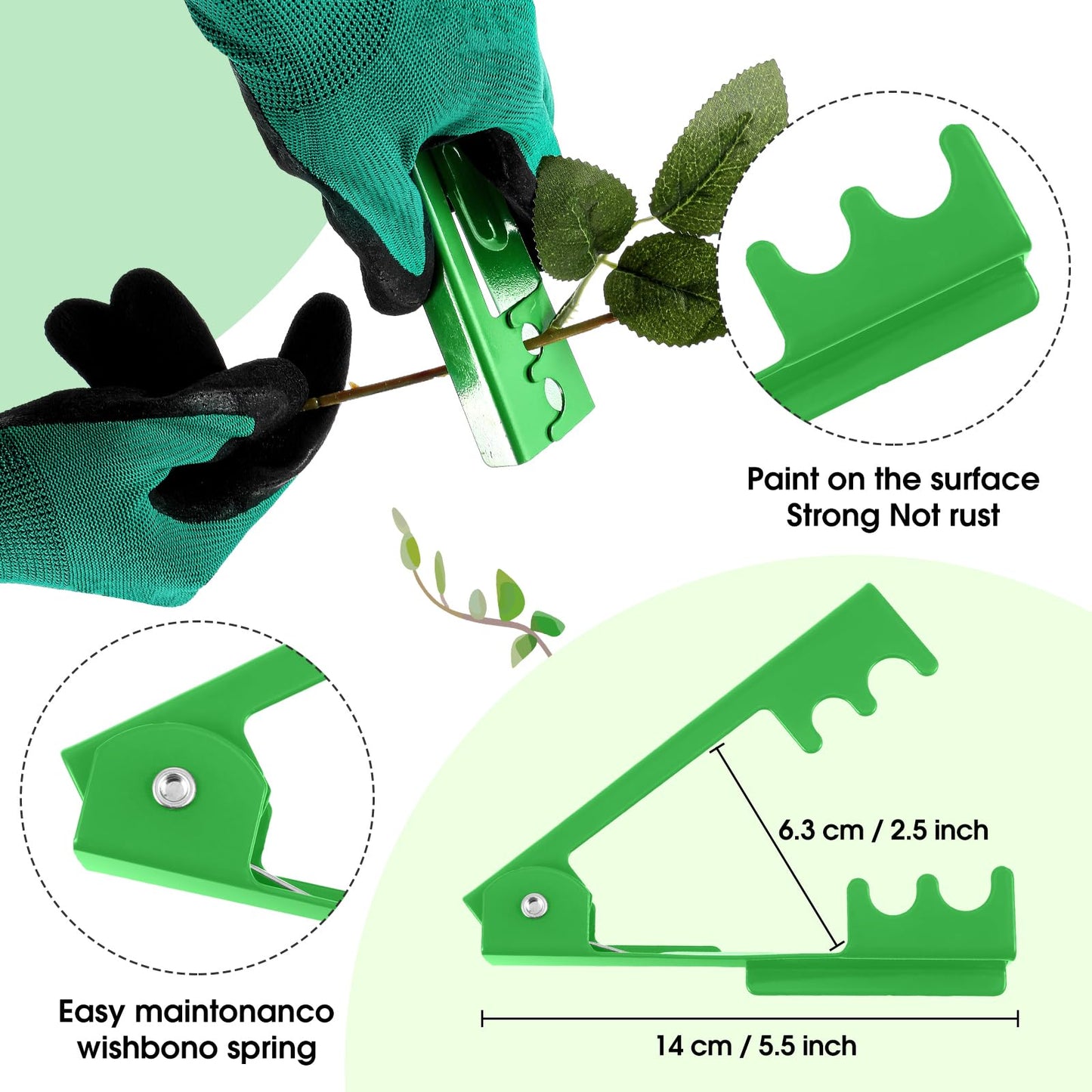 WILLBOND Gardening Gift Set for Women, Mother's Day Floral Arrangement Kit with Pruning Shears, Thorn Remover, Gloves and Floral Tape, Garden Tool Gift Kit for Mom, Wife, Garden Lovers(Green)