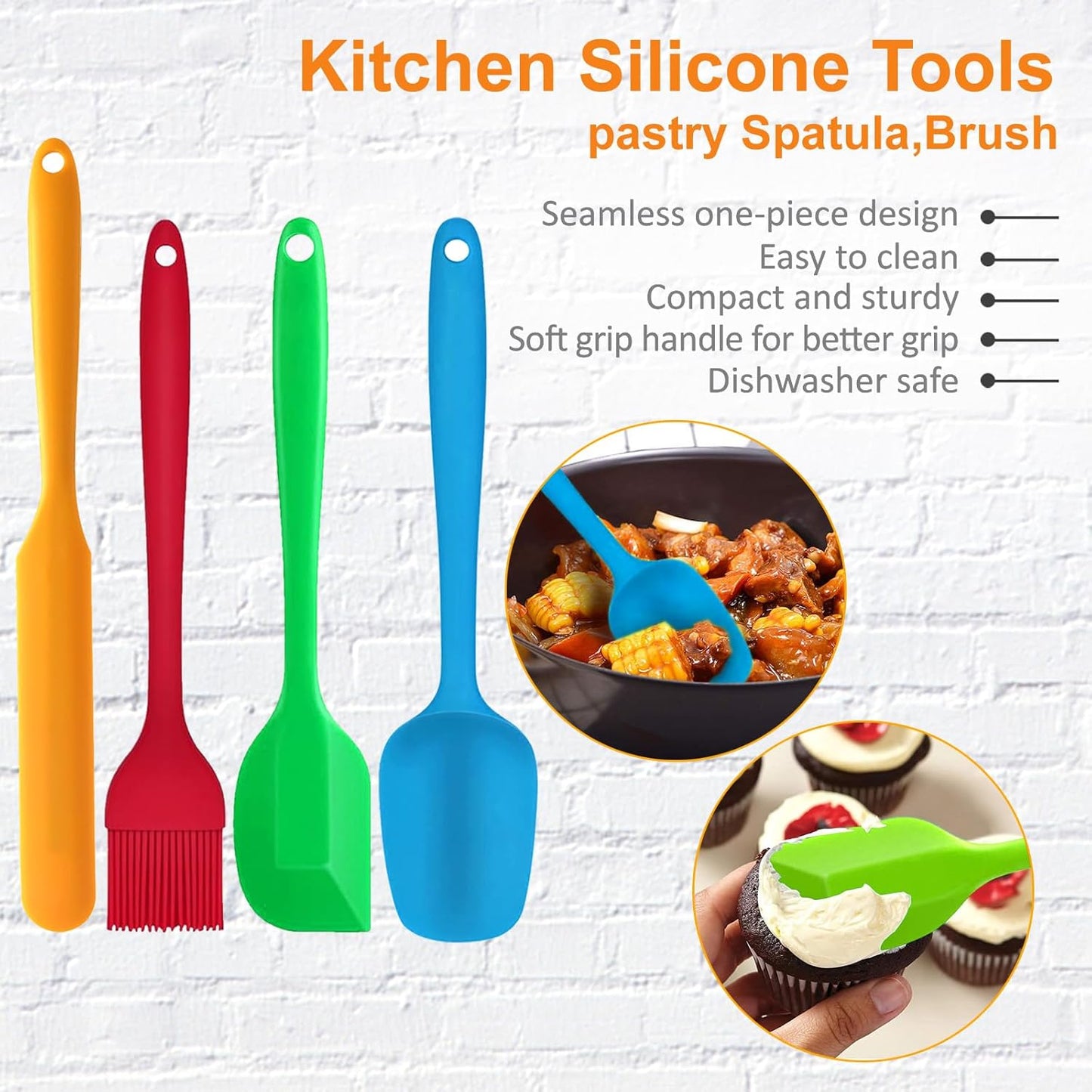 Wooden Sliding Mat for Kitchen Aid 4.5/5Qt Stand Mixer with 4 Silicone Kitchen Tools