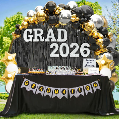 SANANT Graduation Class of 2026 Decorations, 8 LED Marquee Light Up Letters “GRAD 2026” for Graduation Party Decor, 2026 Graduation Decorations Party Supplies