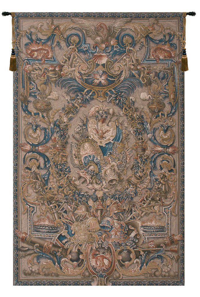 Feu Belgian Tapestry Wall Hanging - 55 in. x 82 in. Cotton/Viscose/Polyester by Charlotte Home Furnishings