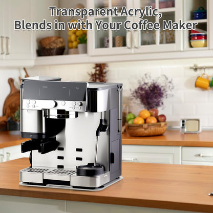Appliance Slider Compatible with Ninja Espresso Machine, Transparent Acrylic Sliding Tray for Ninja ES601 ES701