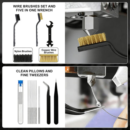 43Pcs 3D Printer Tools Kit, Complete 3D Printing Accessories & Maintenance Set for All FDM and SLA Printers | Includes Nozzle Cleaning Kit, Scrapers, Brushes, Wire Cutters, Engraving Knife, Files