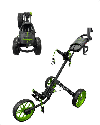 Caddytek CaddyLite 15.3 V2 Golf Push Cart - Lightweight Foldable Aluminum Cart with EVA Wheels, Foot Brake, Adjustable Handle, Umbrella Holder, Drink Holder, Scorecard Holder