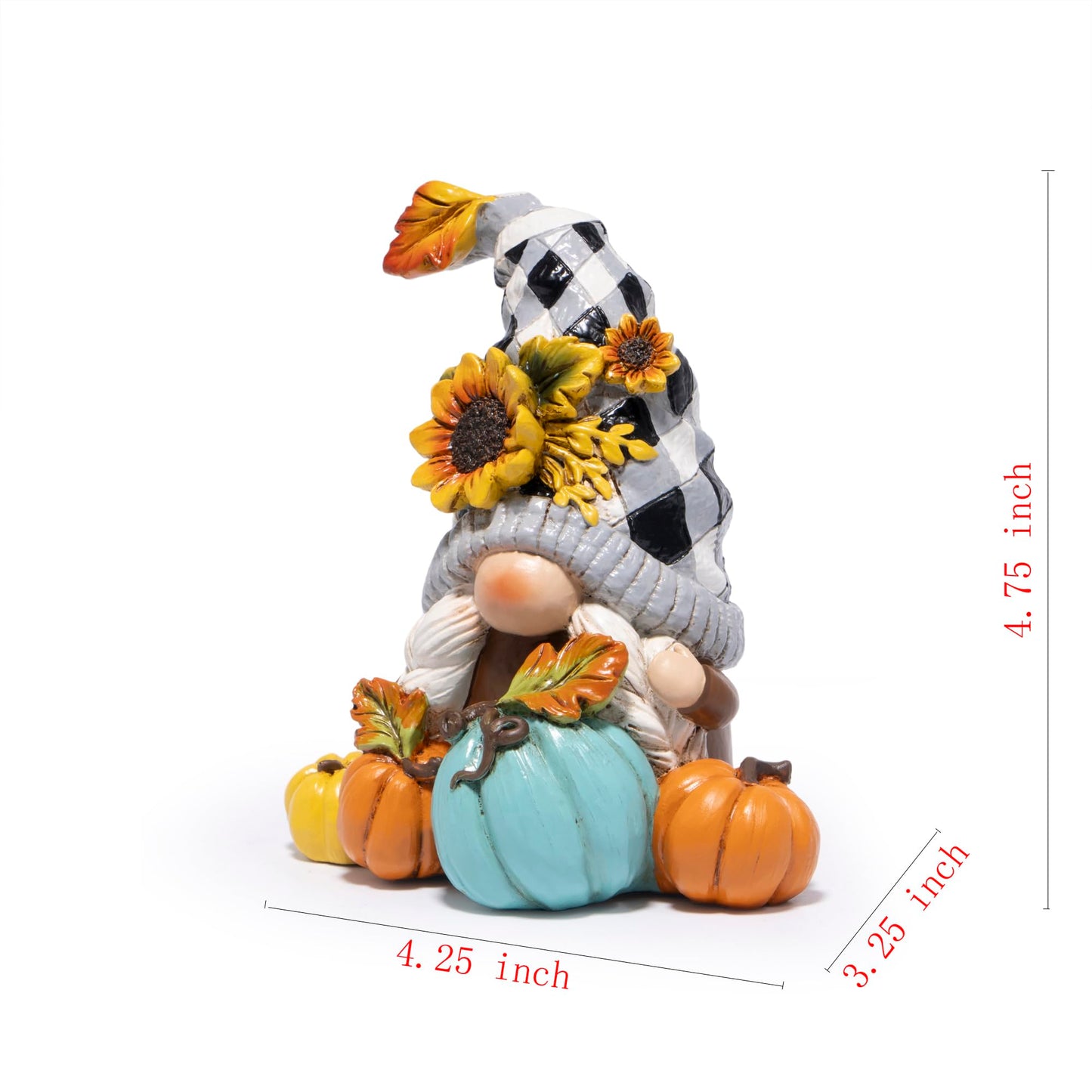 Hodao Fall Thanksgiving Pumpkin Gnome Decorations Handmade Swedish Tomte Gnome Elf for Fall Decor Gift - Thanksgiving Party Centerpiece Decor - Autumn Gift for Dinner Table & Home Display (Grey-2)