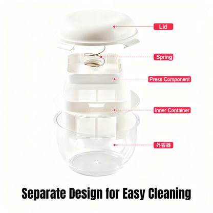 Yogurt Strainer with Spring-[2.2QT/0.56GAL] Large Capacity, [1.16QT/0.29GAL] Filter Volume, 304 Stainless Steel Mesh Yogurt Maker, BPA-Free Detachable Greek Yogurt Strainer for Homemade Thick Yogurt