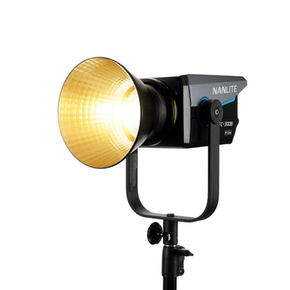 NANLITE FC-300B 350w LED Video Light, CRI 96+ 2,700K-6,500K Bi-Color Photography Light with Bowens Mount, FX Modes, App Control for Studio, Filmaking,Portrait,YouTube Content Creation