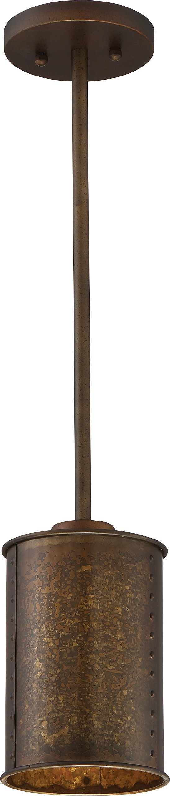 Nuvo Lighting 60/5892 Transitional One Light Mini Pendant from Kettle Collection in Brass Finish