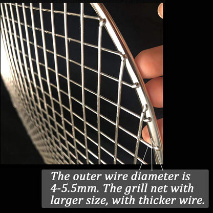 Wire Steaming Cooling and Baking Barbecue Rack, Dia 8.9" Stainless Steel Cross Wire for Air Fryer, Instant Pot,