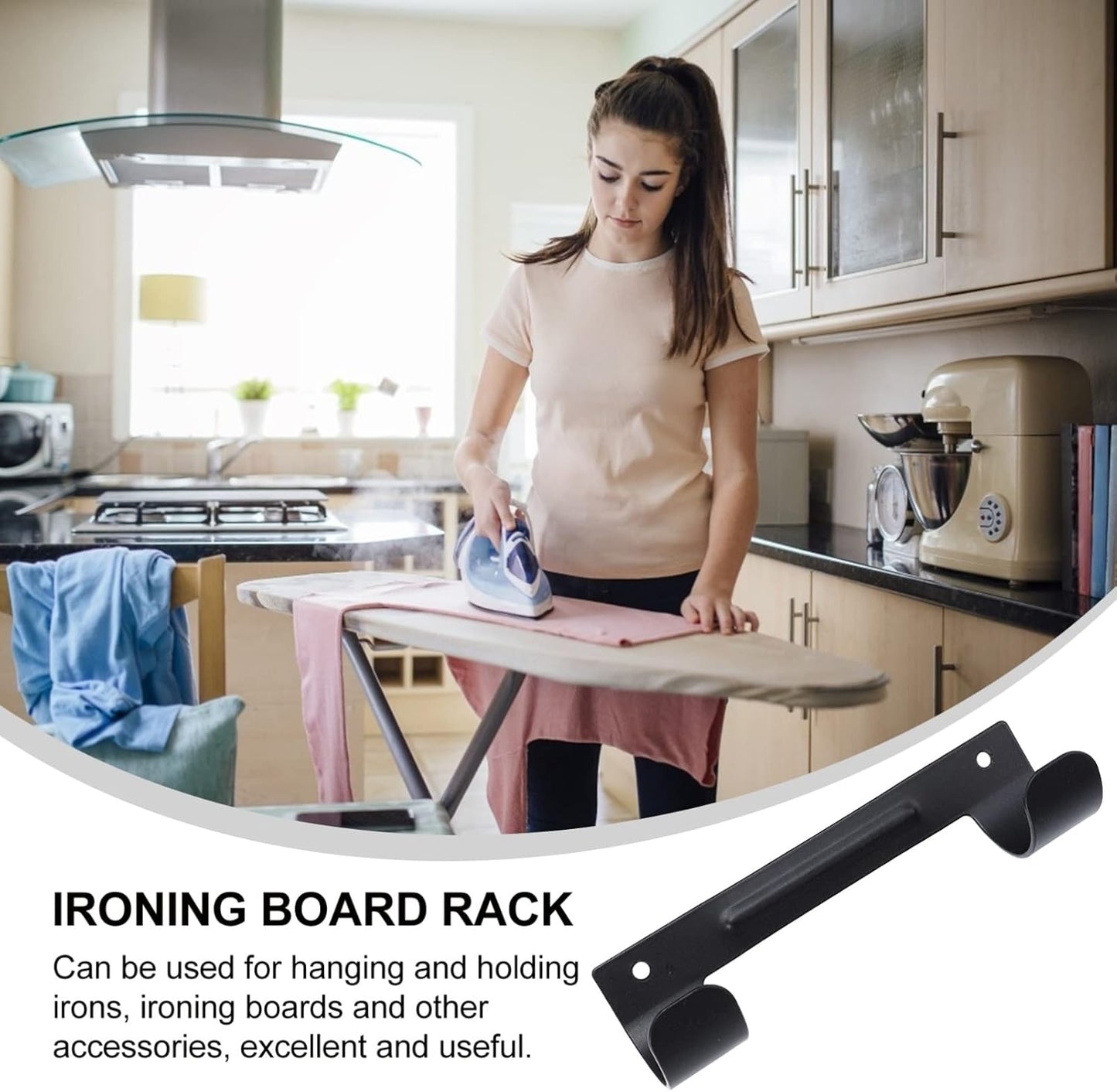 DOITOOL Ironing Board Hook, Dual-head Storage Hook for Hanging Rack and Ironing Board