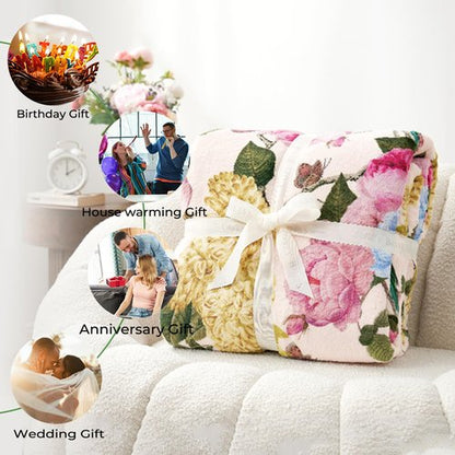 amepay Cute Corgi Blanket Gifts for Kids Adult Girls,Cartoon Puppy Pups Dog Flannel Throw Blankets,Soft Comfy Lightweight for Modern Home Couch Bed Sofa Decor,Pet Lovers 60x80in