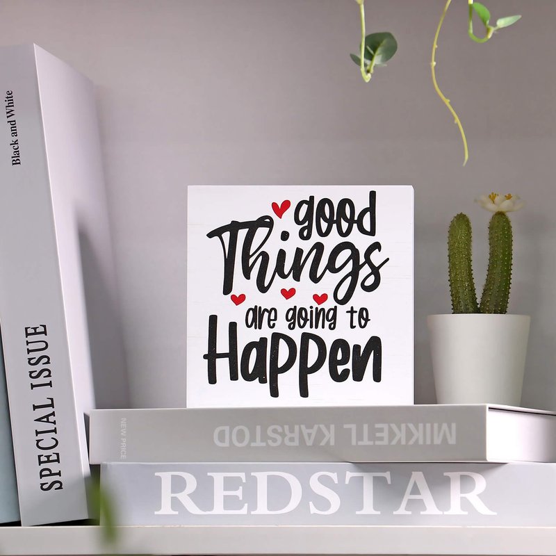 Double-Sided Wooden Box Sign, But Did You Document It Office Decor 2-in-1 Sayings Wood Block Signs, 5x5 Inches Reversible Table Centerpiece Decorations for Desk