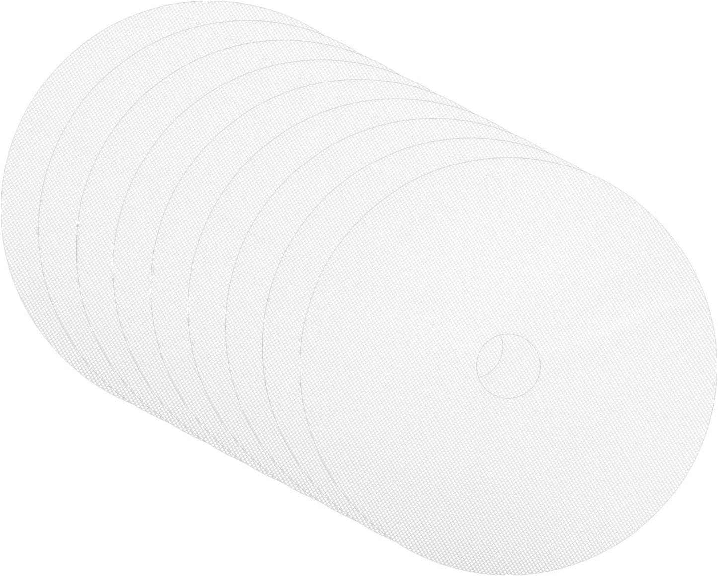 uxcell 13" Round Silicone Dehydrator Sheets, 9 Pcs Non-Stick Reusable Fruit Dryer Mat for Food Dehydrator