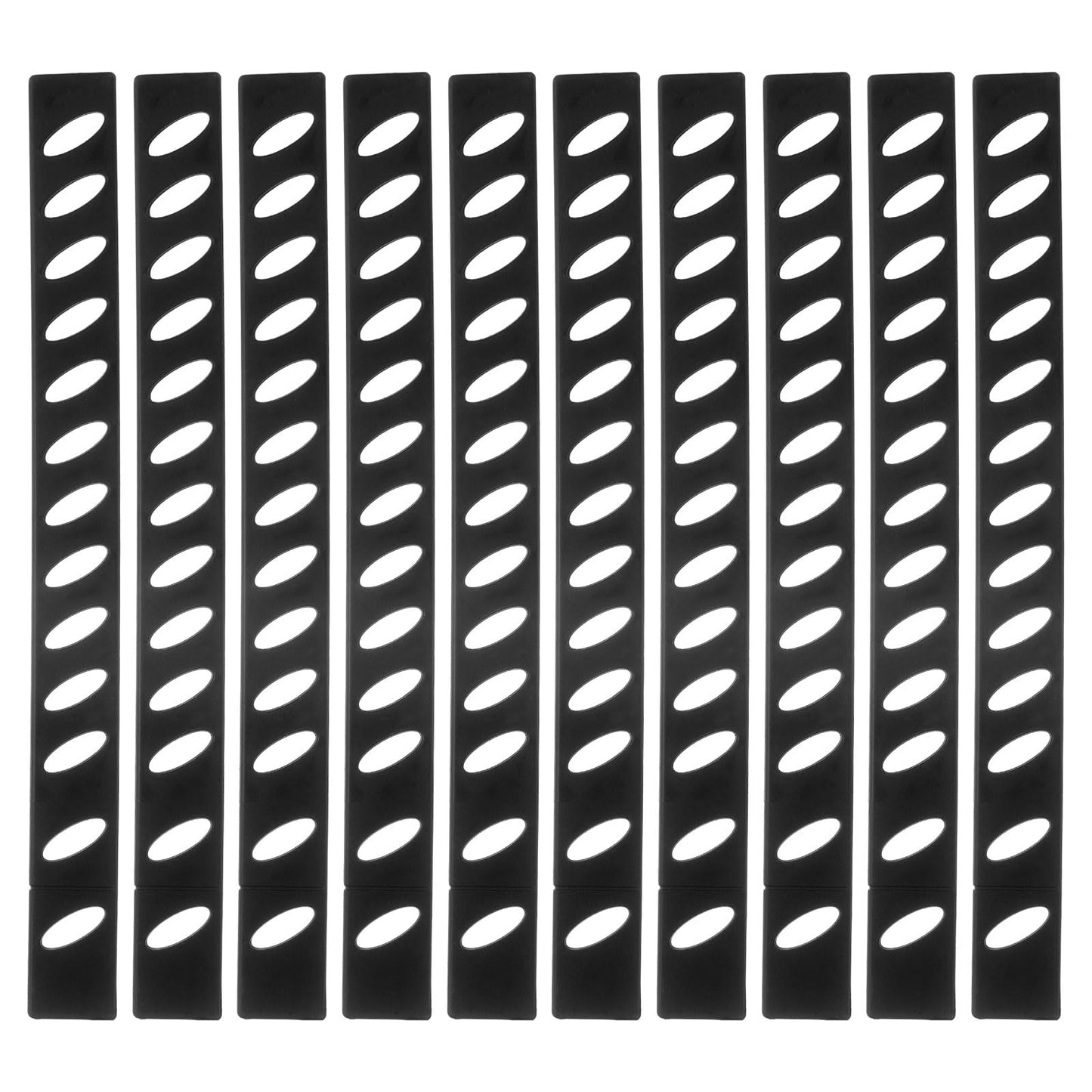 uxcell 50Pcs Blade Edge Guards Knife Protector, 215x20x4mm Plastic Blade Edge Cover Sleeves Universal Knife Covers Knife Sheath for Kitchen, Black