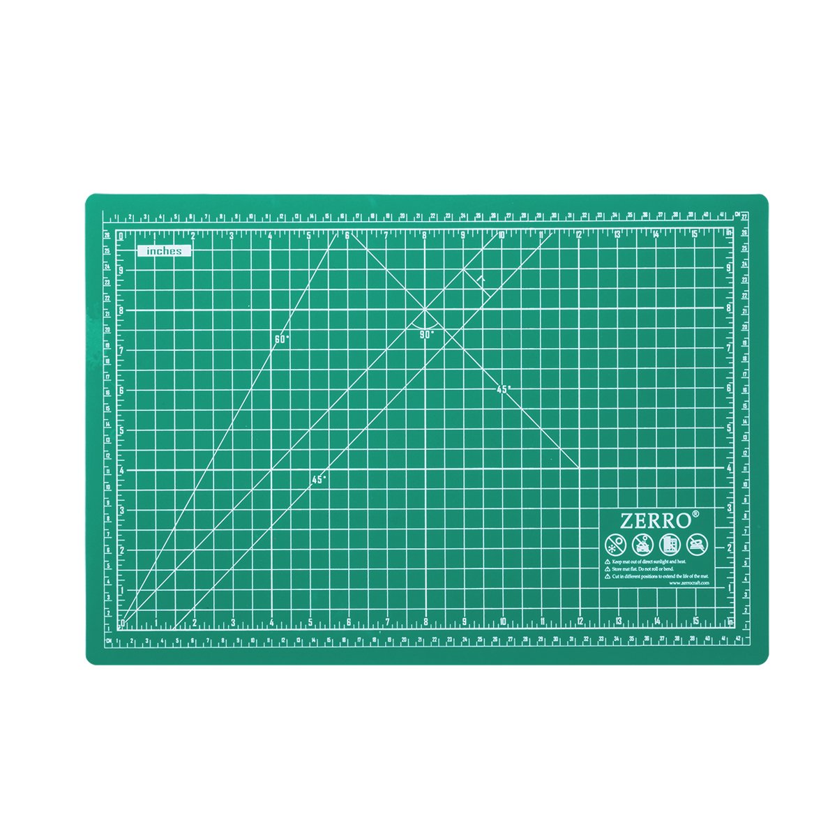 ZERRO Self Healing Cutting Mat 12" x 18" Double Sided No-Slip Rotary Cutting Sewing Mat Durable 5 Layers PVC Cutting Board (A3)…