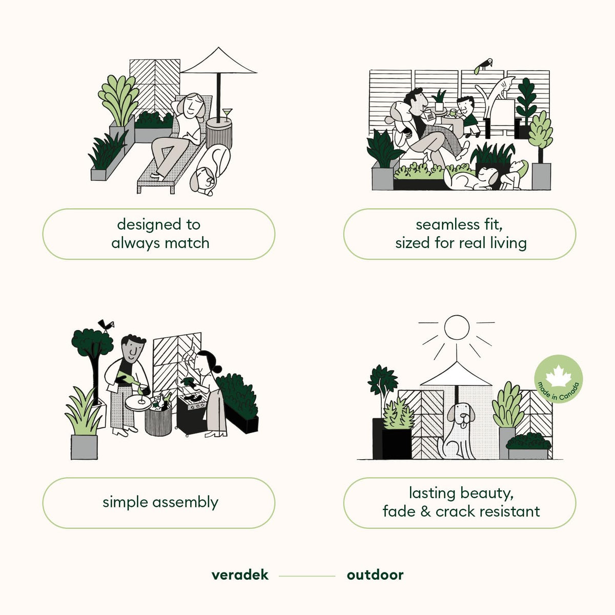 Veradek Everything Deck Box 120 Gallon | Lockable Storage Box and Organization for Patio Furniture, Outdoor Cushions, Throw Pillows, and Garden Tools