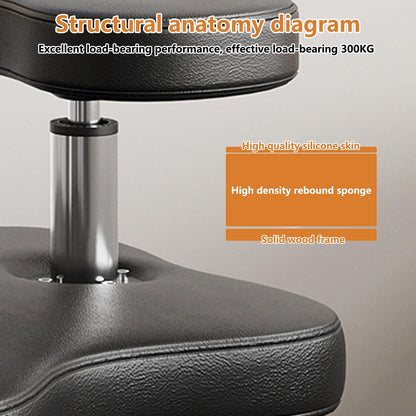Office Chair Cross Legged Chair，Meditation Chair, Ergonomic Kneeling Chair, Cross-Legged Chair, Height-Adjustable Posture Corrective Chairr for Office and Home, Relieving Back and Neck Pain