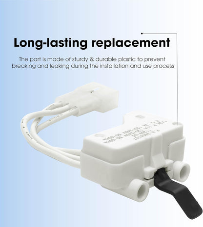Replacement Part WP3406109 Dryer Door Switch - Compatible with Whirlpool Kenmore Maytag Roper Estate Sear