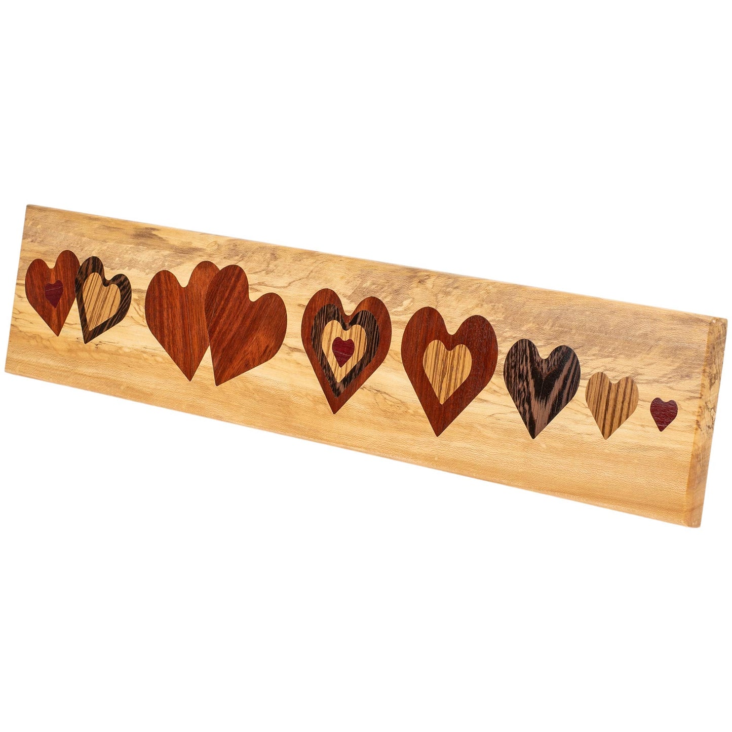Nested Hearts 4"-1" - Acrylic Router Inlay Templates for Precise Wood Inlay Designs by Tarter Woodworking (MLIS) Multiple Layer Inlay System, Works with Router Inlay kit, Made in USA