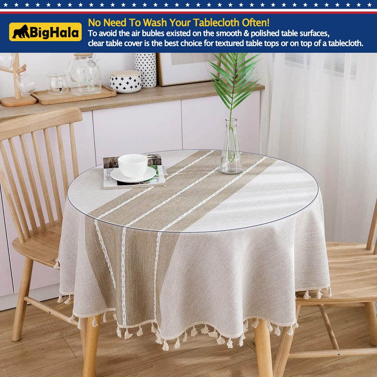 60 x 90 " Clear Plastic Table Protector Thick Wipeable PVC Vinyl Tablecloth Furniture PVC Protective Desktop Liners Cover Waterproof Dining Tabletop Protection Desk Top Blotter Under Grill Mat Pad