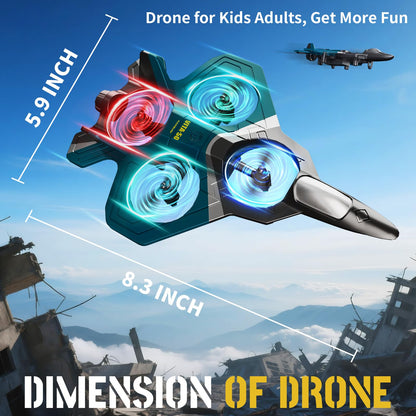 Tubokoro RC Planes for Kids Adults, Foam Remote Control Airplane Jet Helicopter Drone Toys for Kids Adults 8-12 12-16, Remote Control Plane Airplane Toys with LED Lights, 360° Flip Stunt Rotation