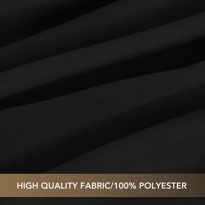 sancua Black Tablecloths for 6 Foot Rectangle Tables, 8 Pack - Washable Polyester Fabric Table Cloth, Reusable Table Covers for Wedding Party, Birthday, Banquet Reception, 54x108 Inch