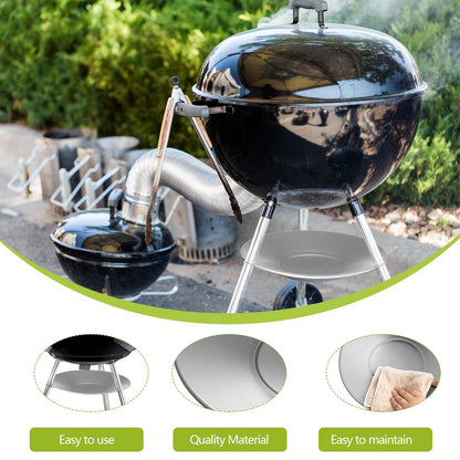 MorningRo 1 Pcs 11'' Diameter Ash Catcher Pan Ash Pan for Charcoal Grill Compatible with Weber for Grill Replacement Parts