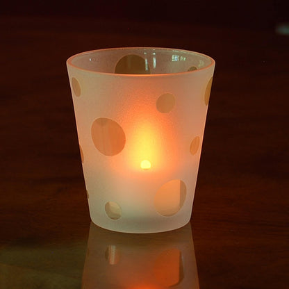 LumaBase Battery Operated Tea Light Candles, Green, Set of 12