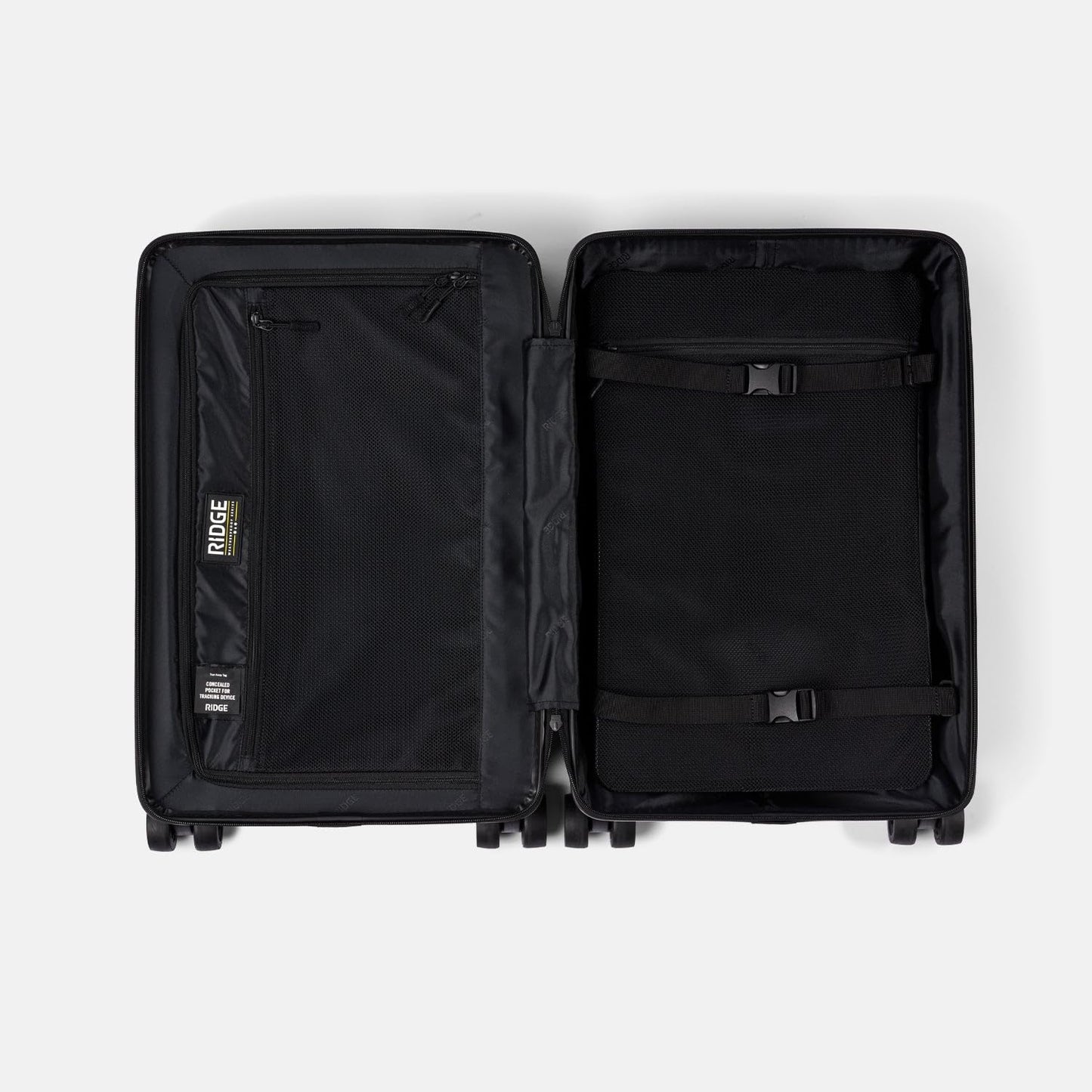 The Ridge Premium Hard Shell Carry On Luggage - TSA Approved Lock - 360° Spinner Wheels for Travel - Alpine Navy